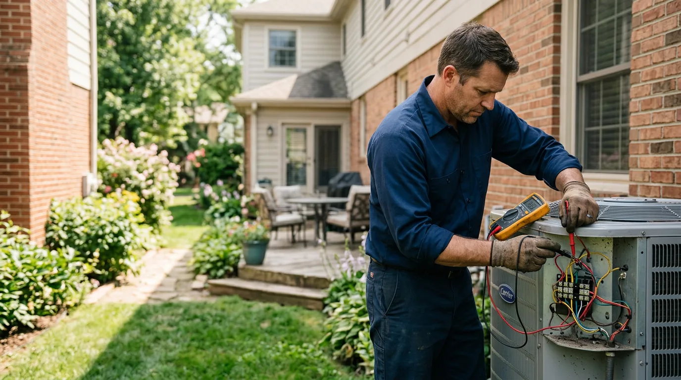 HVAC technician working near Jewett, TX